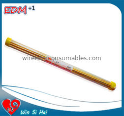 China el tubo de cobre amarillo de 2,5 x de 400m m EDM/canta el tubo del electrodo del agujero EDM para la perforadora proveedor